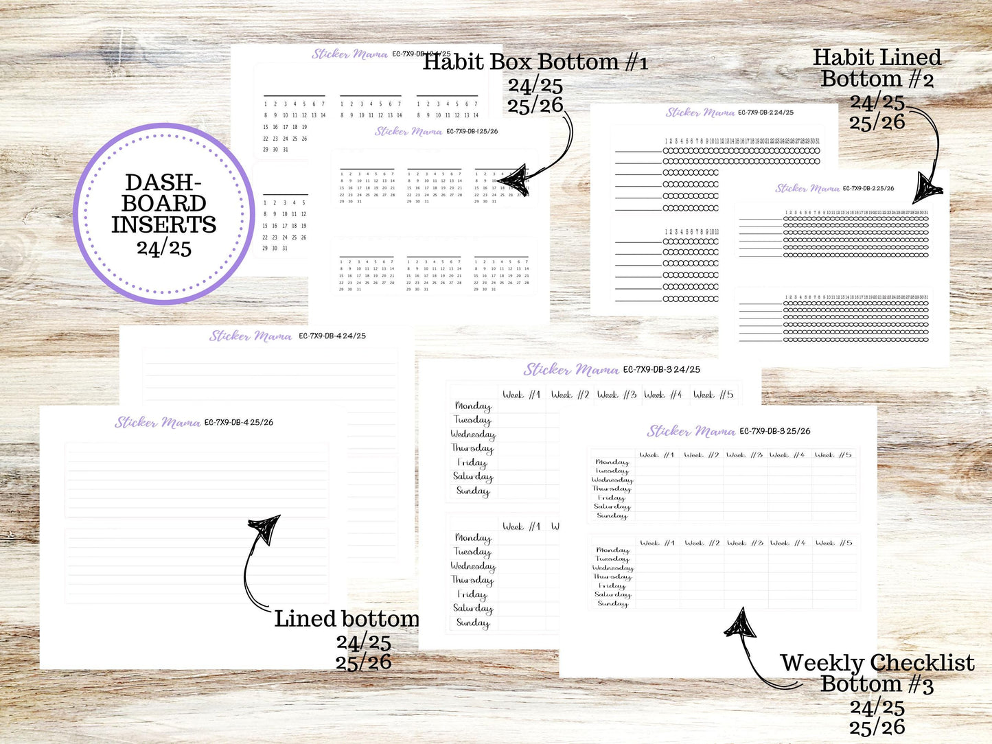ERIN CONDREN Monthly Kit-3210 || 7X9 || Frosty Friends - 7x9 ec December Monthly Kit - December Monthly Planner Kits -  Monthly Pages