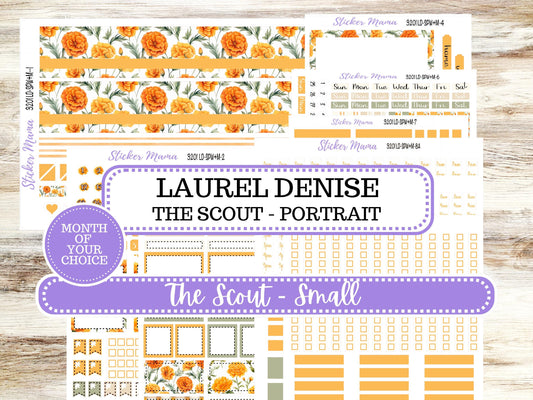 Laurel Denise Small Scout Planner Sticker Kit | Portrait Weekly + Monthly |  Choose Your Month Fall Colors #3201 | 4-26