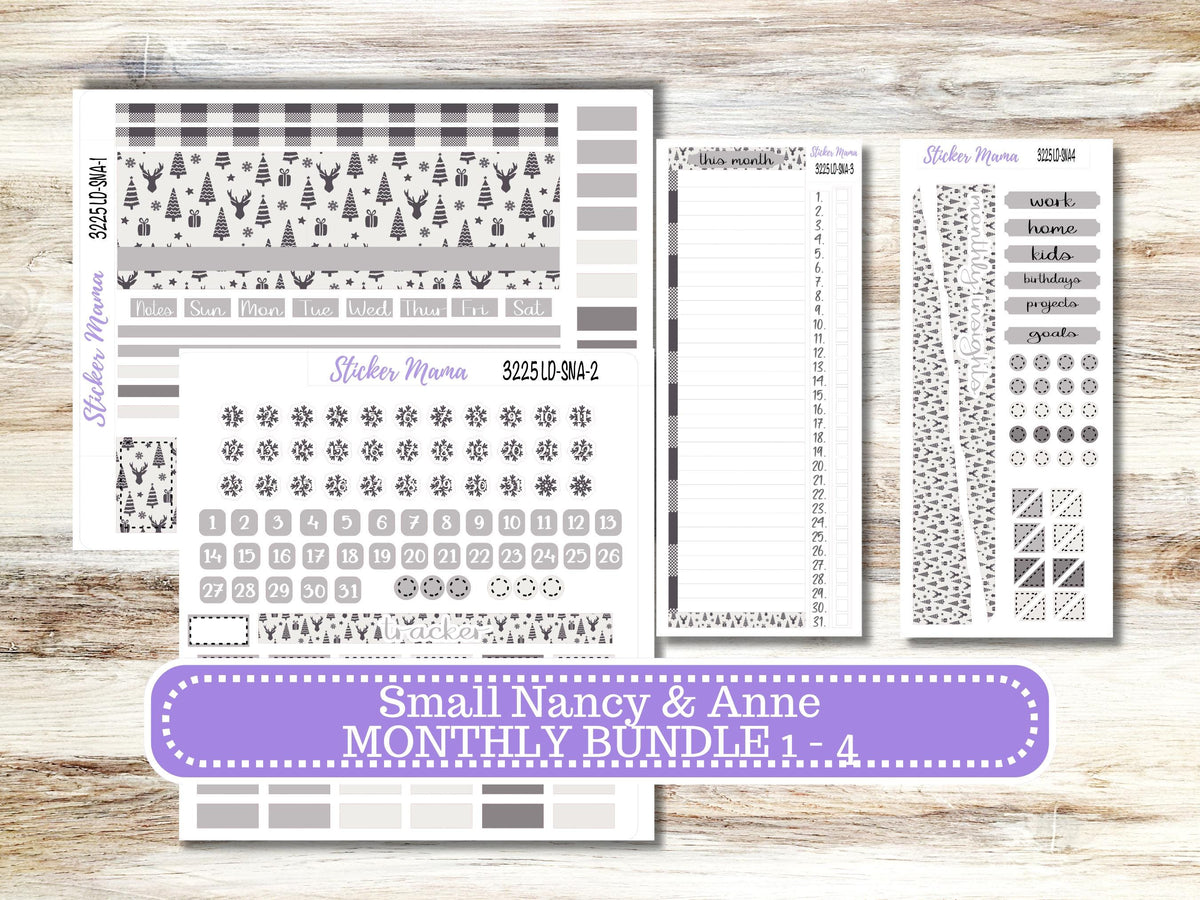 Laurel Denise Small Anne and Nancy Planner Sticker Kit 3225 | Sleek Season | Month of Choice | 9-26