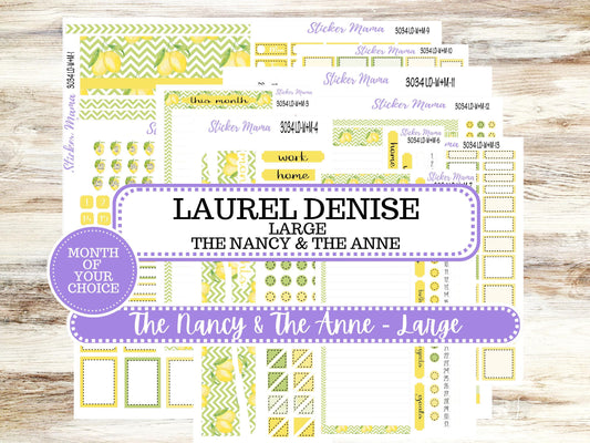 LD “The Nancy & Anne” Large || Week + Month PLANNER Monthly Kit #3034 || Horizontal Vertical Kit || Fresh Squeeze || 11-25