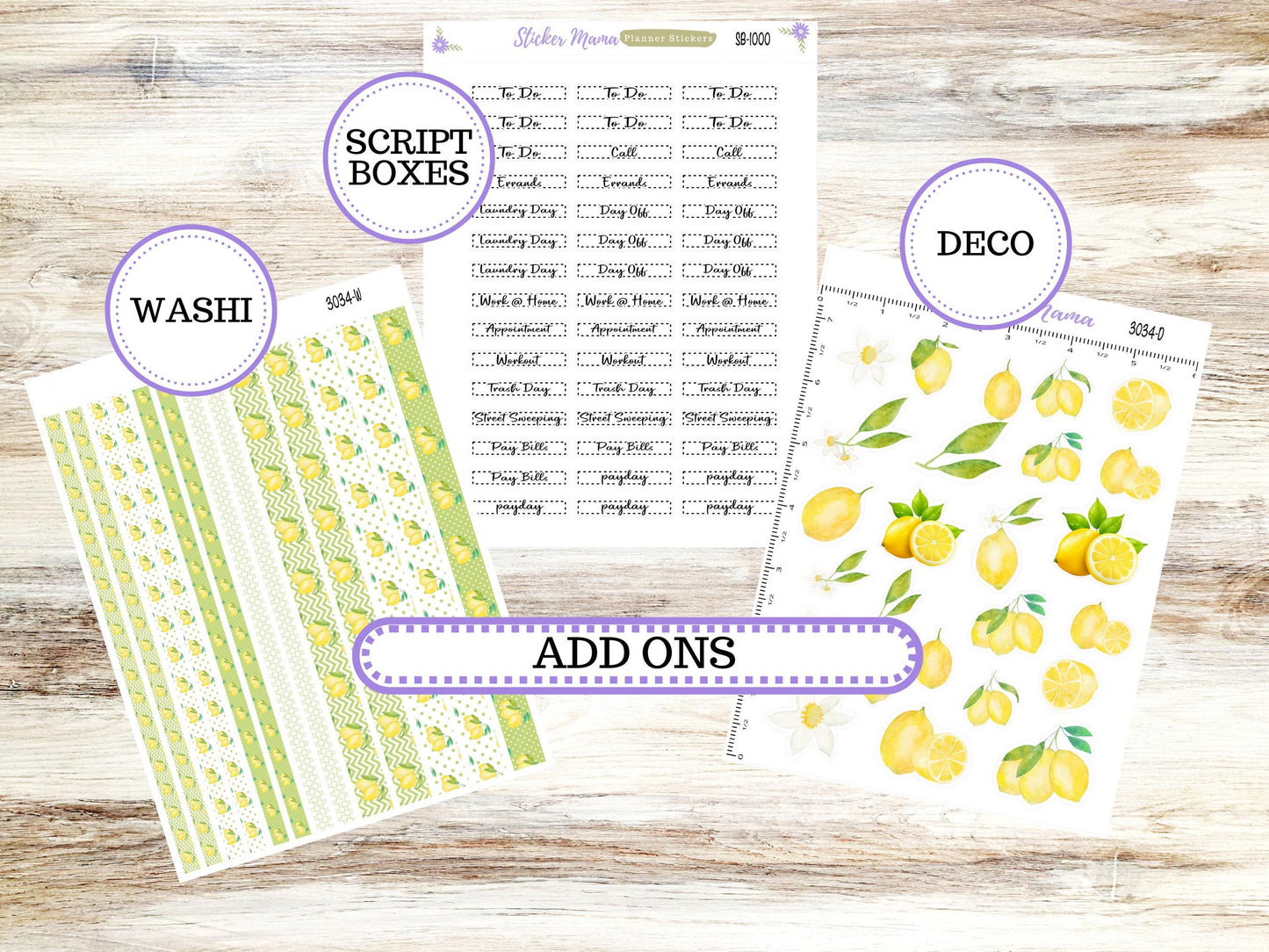 LD "The Rose" Large || 4-COLUMN (formerly project)  Planner Kit #3034 || Fresh Squeeze || Laurel Denise Stickers || 11-25
