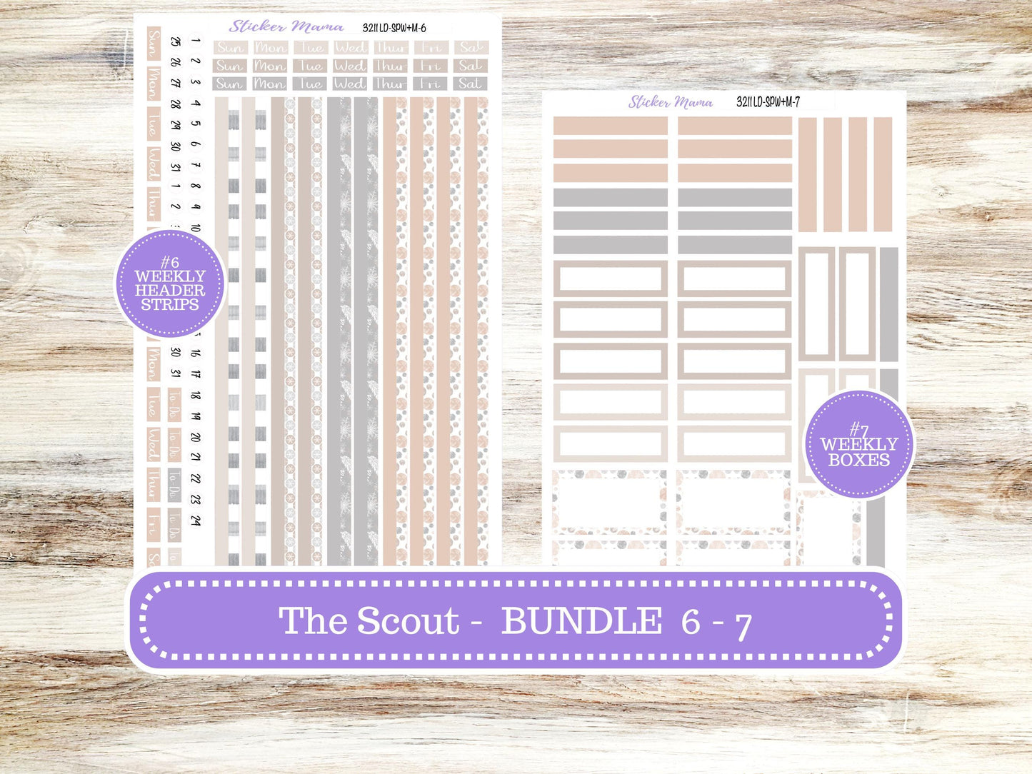 LD Small "The Scout" || PORTRAIT Weekly + Monthly Planner Kit #3211 || Pastel Wonderland  || Laurel Denise Kit Portrait || January || 10-25