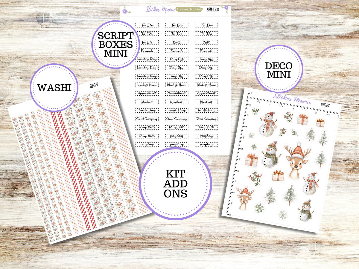 Journaling Kit 3210 |  Frosty Friends  | Journal Planner Stickers