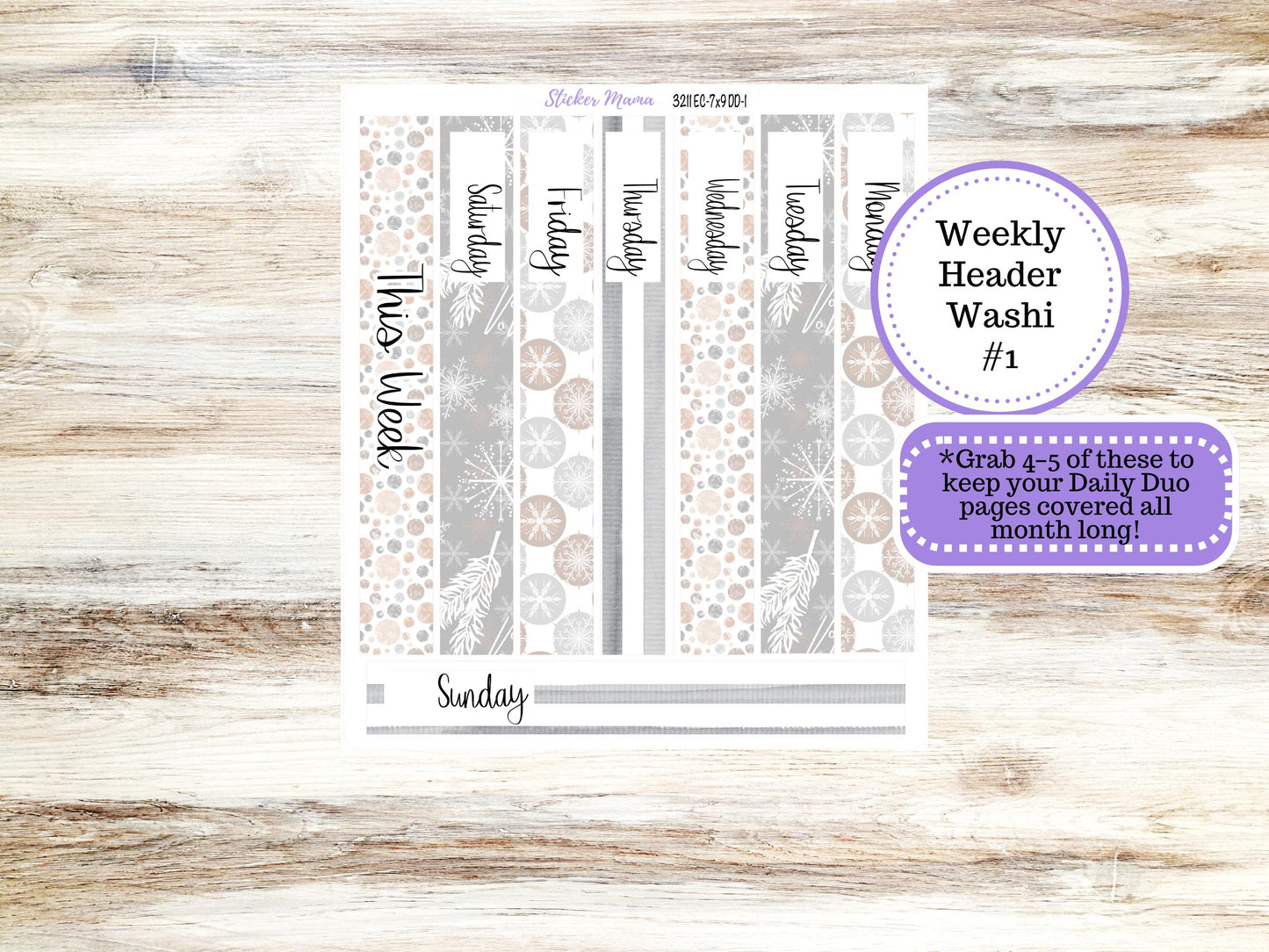 ERIN CONDREN Daily Duo Planner Kit DD-3211 || January - Pastel Wonderland || Daily Duo Planner Sticker Kit || Erin Condren ||