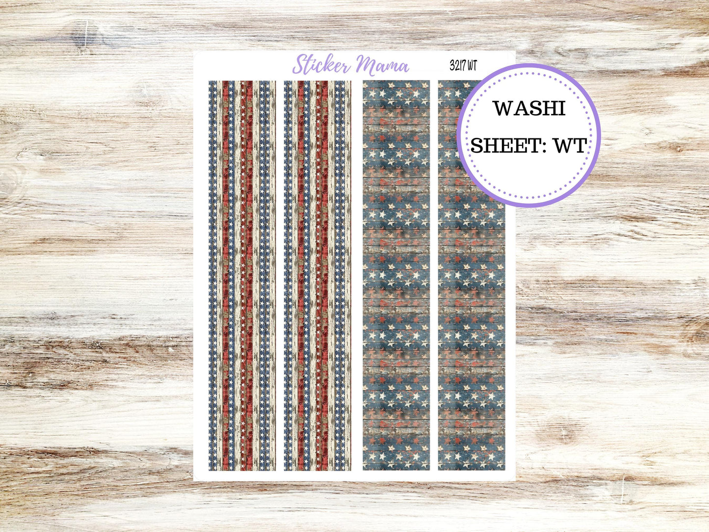 Washi Planner Stickers | 3217 Old Glory