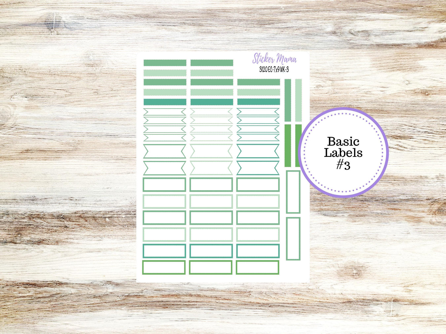 ERIN CONDREN WK-3120 || Shamrock Magic || Weekly Planner Kit || Erin Condren || Hourly Planner Kit || March Vertical Planner Kit