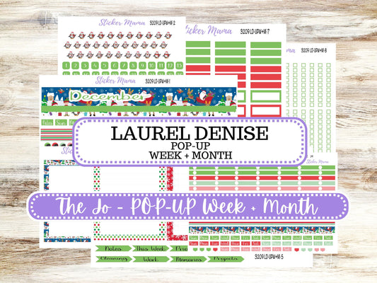 LD POP-UP Week+Month Planner Kit #3209 || The Jo || Jolly Pines || Laurel Denise Kit || Laurel Denise Stickers || Sept 25