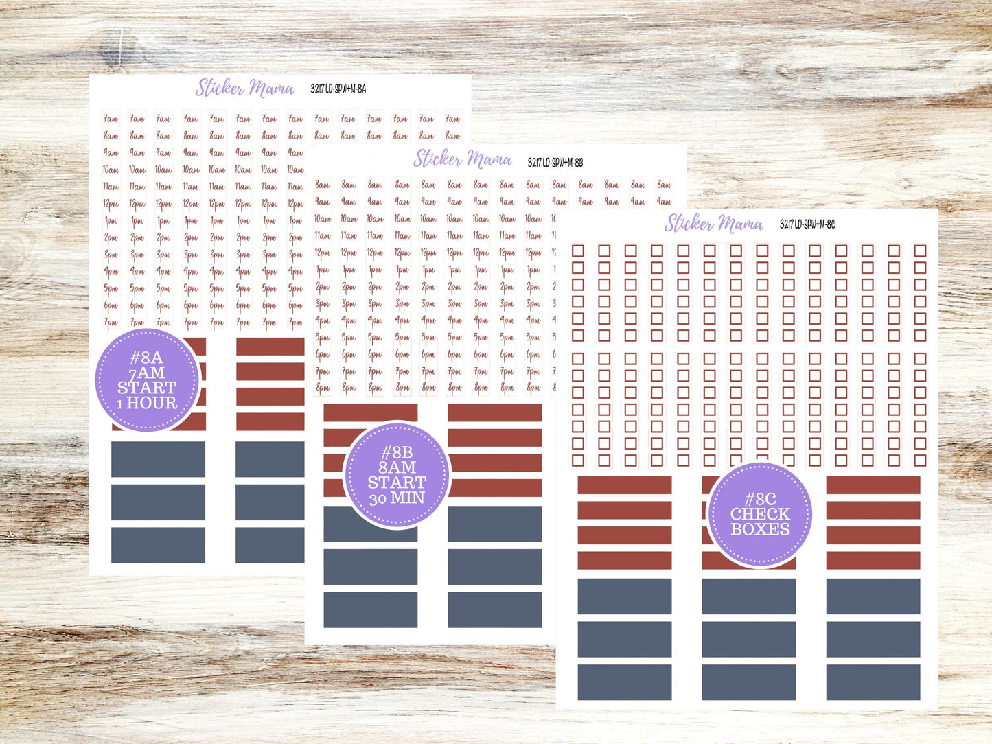 Laurel Denise Small Scout Planner Sticker Kit | Portrait Weekly + Monthly | July Old Glory 3217 | 4-26