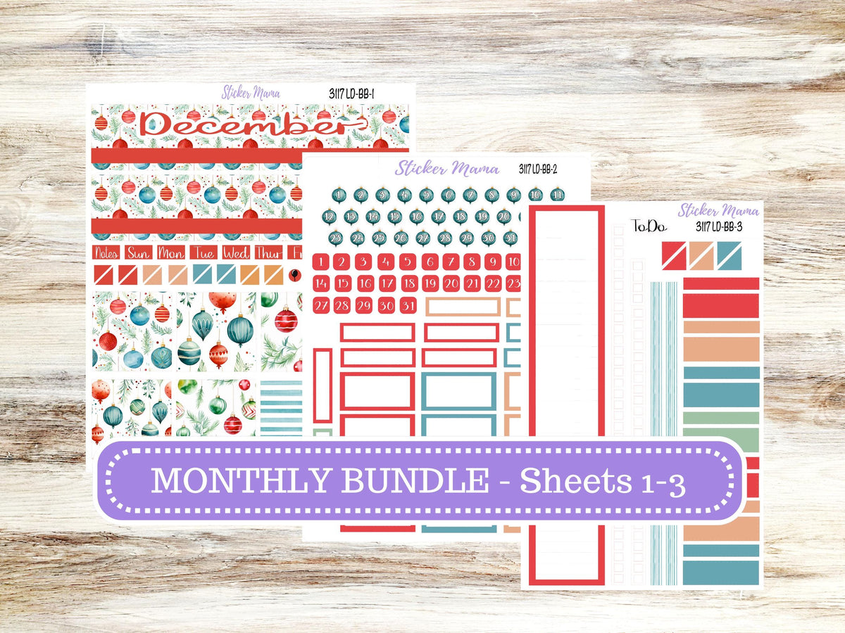 Laurel Denise Mae and Kristy Planner Sticker Kit | Book-Bound | BookBound | #3117 December |  9-25