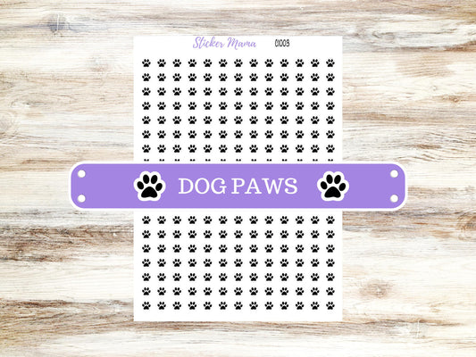 Dog Paws Planner Stickers | C1003