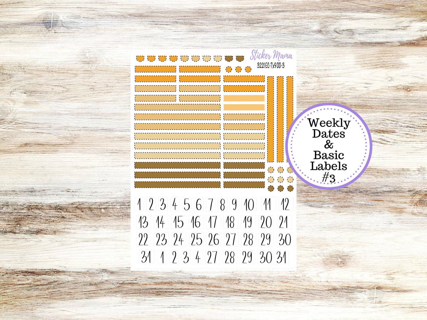 Erin Condren Daily Duo Planner Kit DD 3221 | Pumpkin & Cornstalks | Full Month Kit