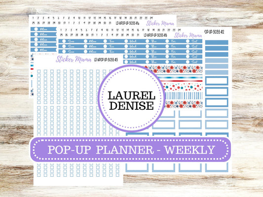 LD Weekly POP-UP Planner Kit #3035 || American Dream || Laurel Denise Kit || Laurel Denise Stickers || April 25