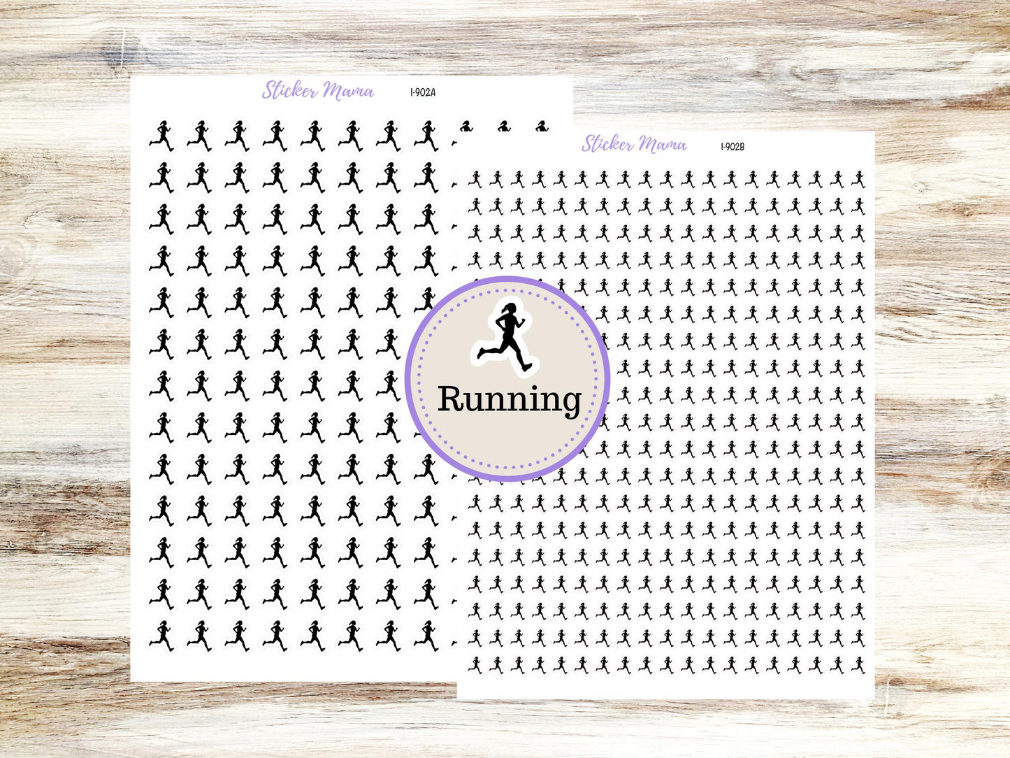 Running Planner Stickers I-902 (.3, or .5,) |