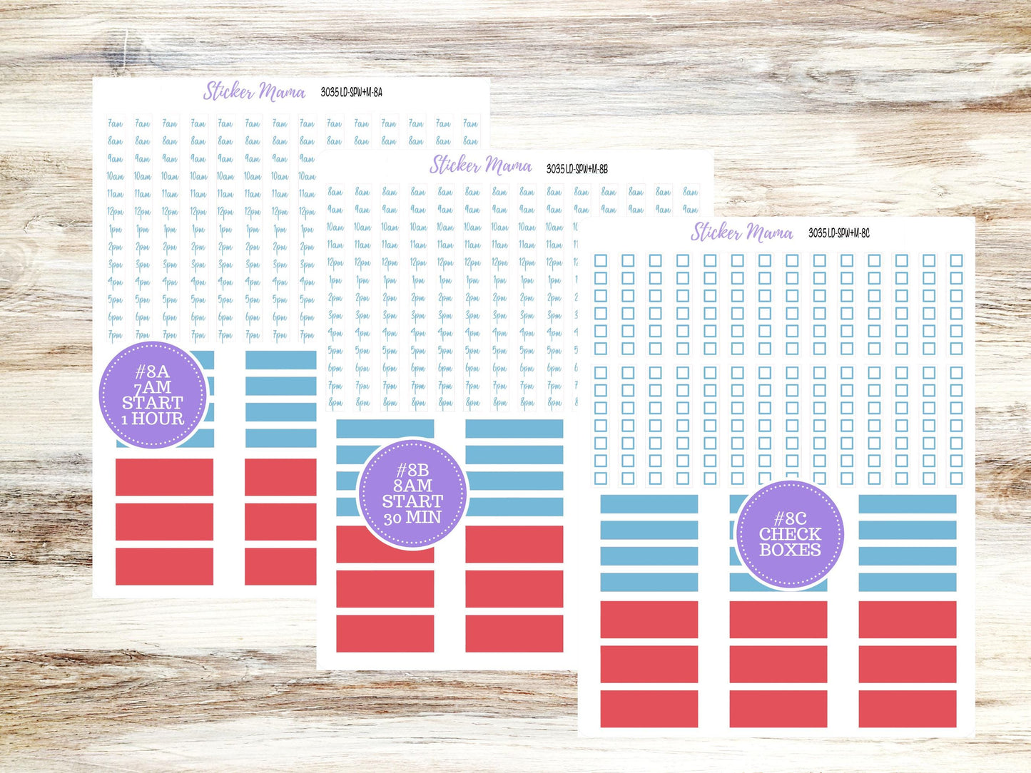 Laurel Denise Small Scout Planner Sticker Kit | Portrait Weekly + Monthly | July American Dream 3035 | 4-26
