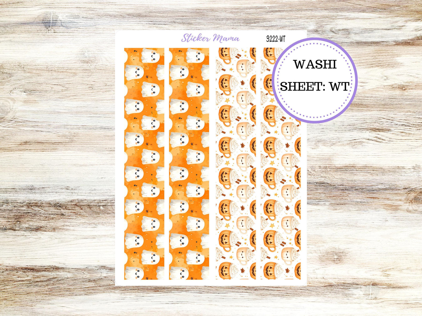 Washi Planner Stickers | 3222 Cozy Ghost