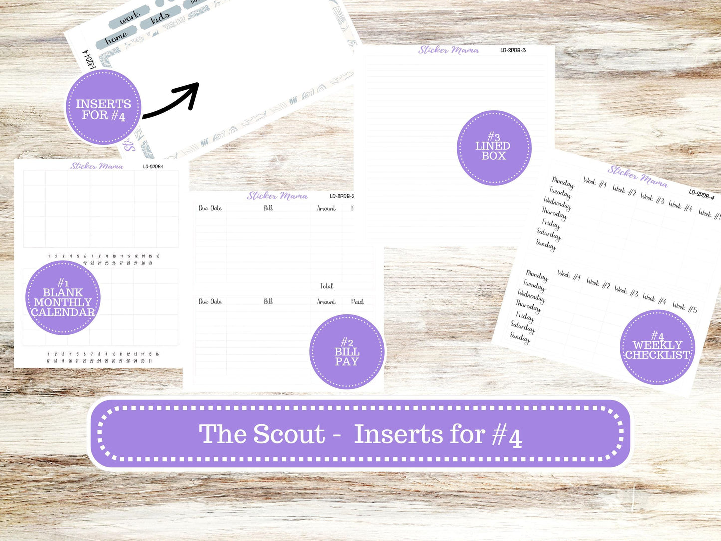 LD Small "The Scout" || PORTRAIT Weekly + Monthly Planner Kit #3121 || April Eater Petals || Laurel Denise Kit Portrait  || 12-25
