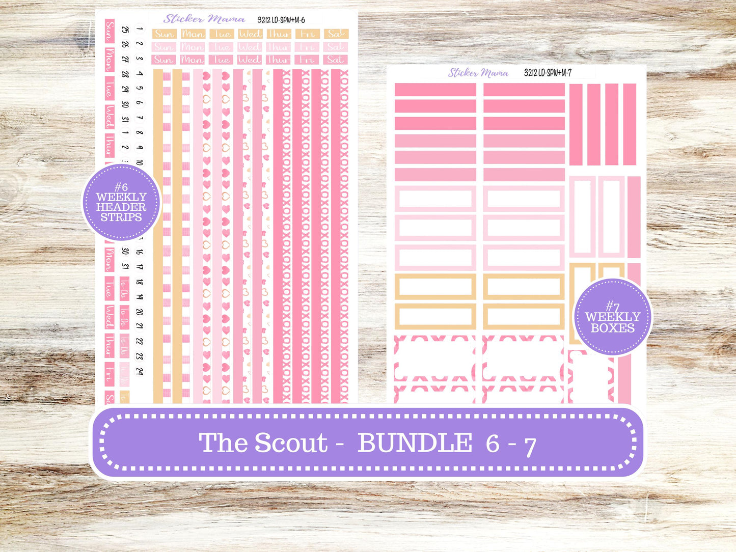 LD Small "The Scout" || PORTRAIT Weekly + Monthly Planner Kit #3212 || Love Notes || Laurel Denise Kit Portrait || February || 10-25