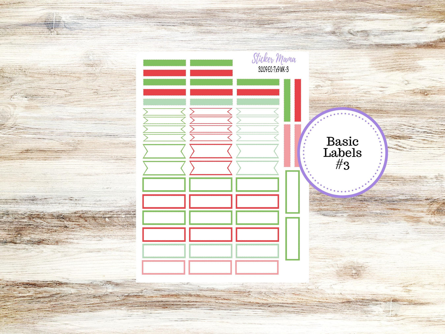 ERIN CONDREN Weekly Planner Kit WK-3209 || December || Weekly Planner Sticker Kit || Erin Condren ||