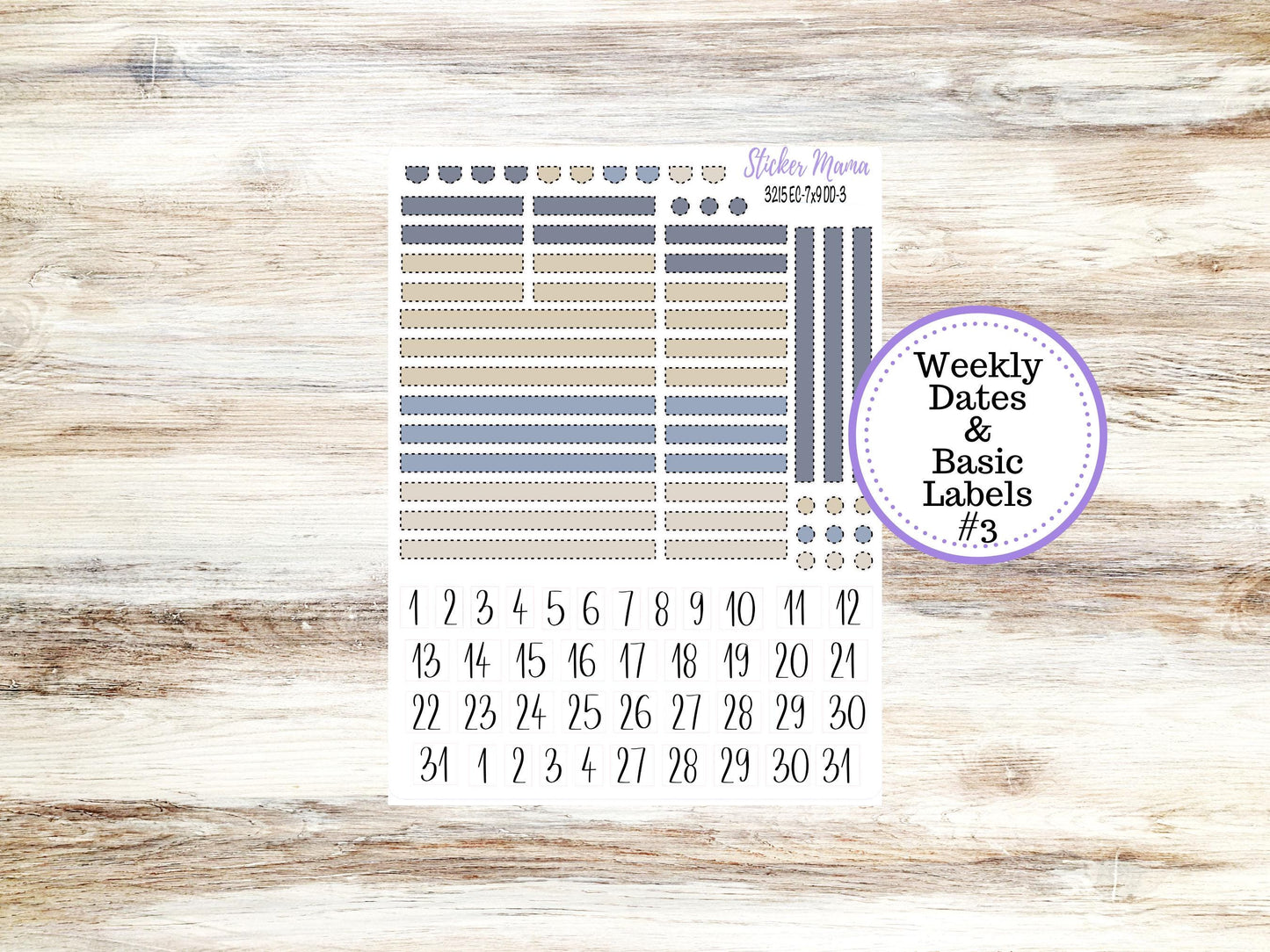 Erin Condren Daily Duo Planner Sticker Kit | DD-3215 Charming Roses