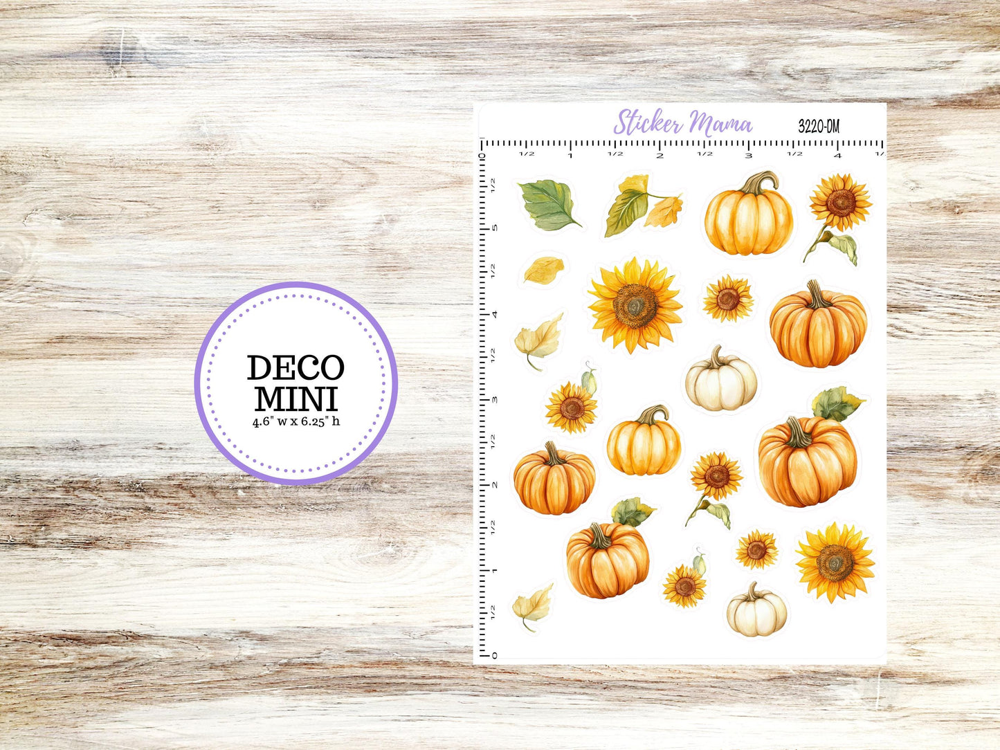 Deco Planner Stickers | Sunflower Harvest 3220