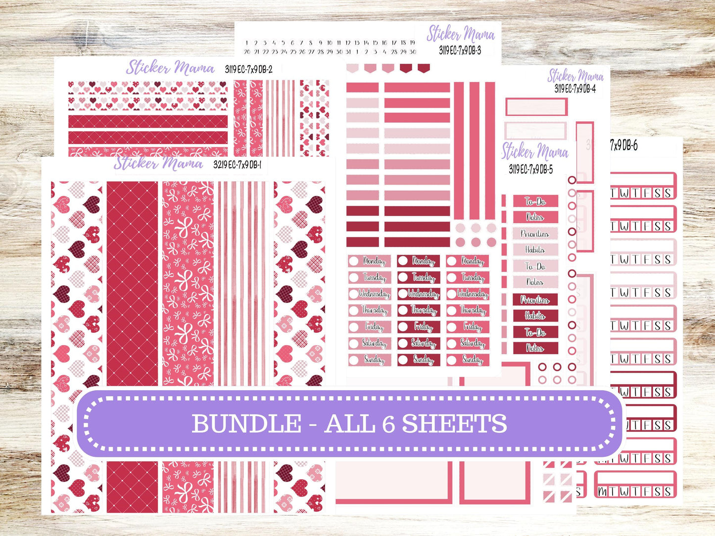ERIN CONDREN Dashboard Planner Kit DB-3119 || February || Dashboard Planner Sticker Kit || Erin Condren ||