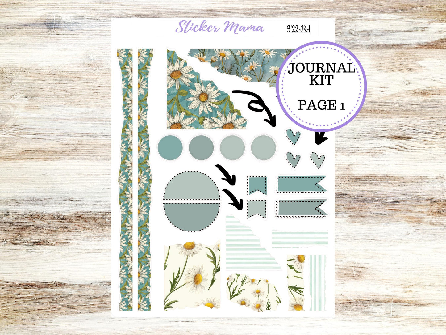 JOURNALING KIT  || #3122 || Vintage Bloom  || Journal Planner || Planner Stickers || Journal Stickers