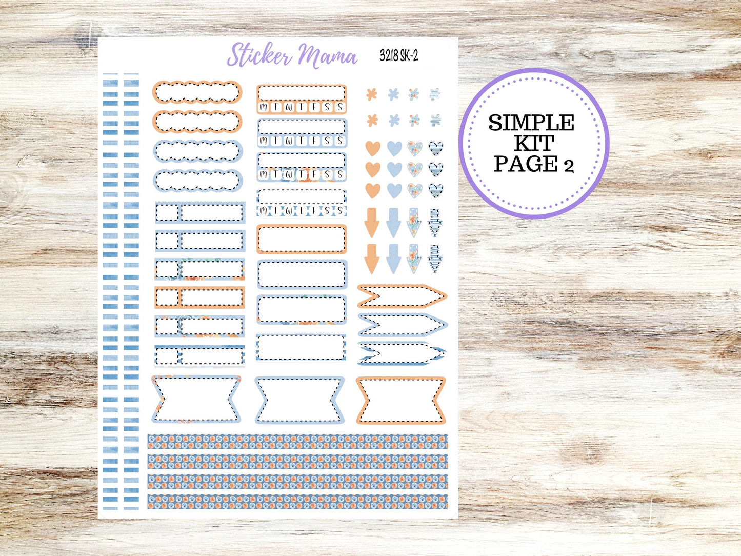 Simple Planner Sticker Kits | Blossom Breeze 3218