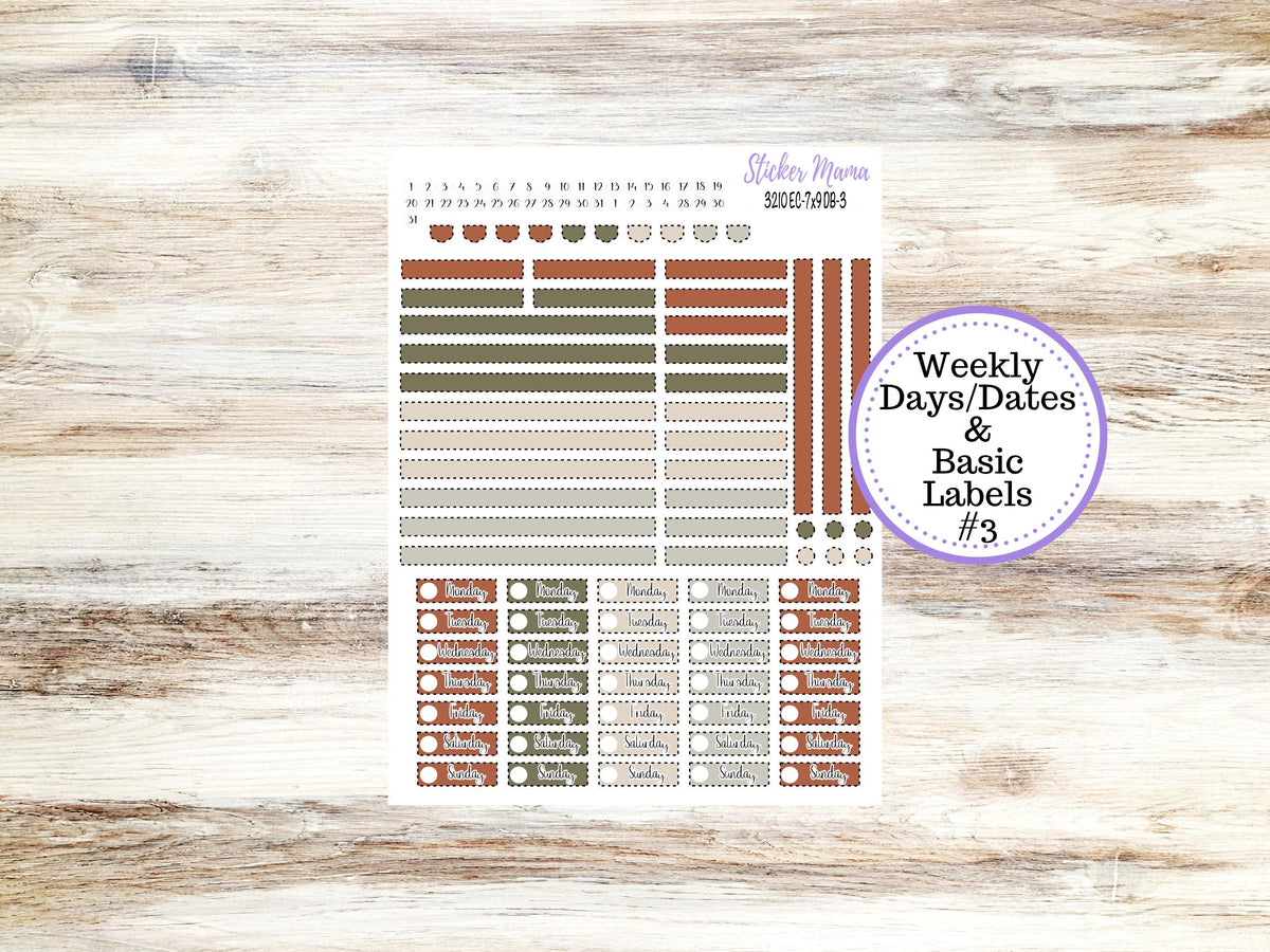 Erin Condren Dashboard Planner Kit 3210 | December Frosty Friends | 9-26
