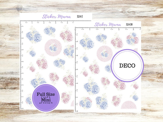 DECO-3214 || Peony Palace Deco || PLANNER STICKERS || Planner Deco Stickers || April Deco