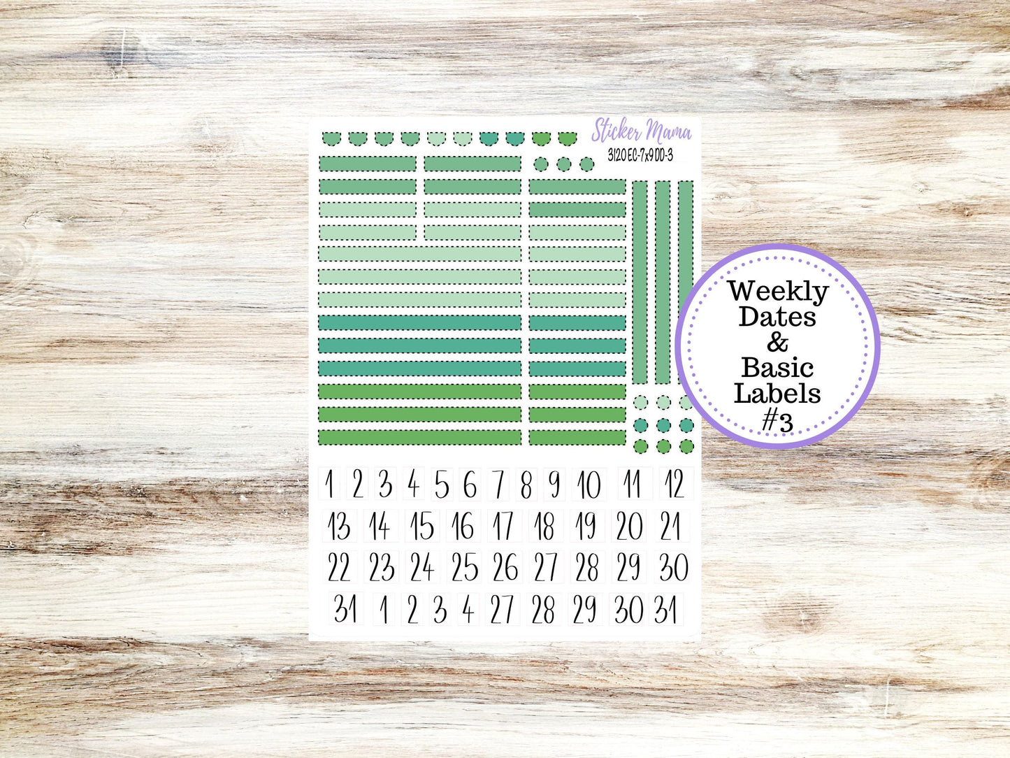 ERIN CONDREN Daily Duo Planner Kit DD-3120 || March - Shamrock Magic || Daily Duo Planner Sticker Kit || Erin Condren ||