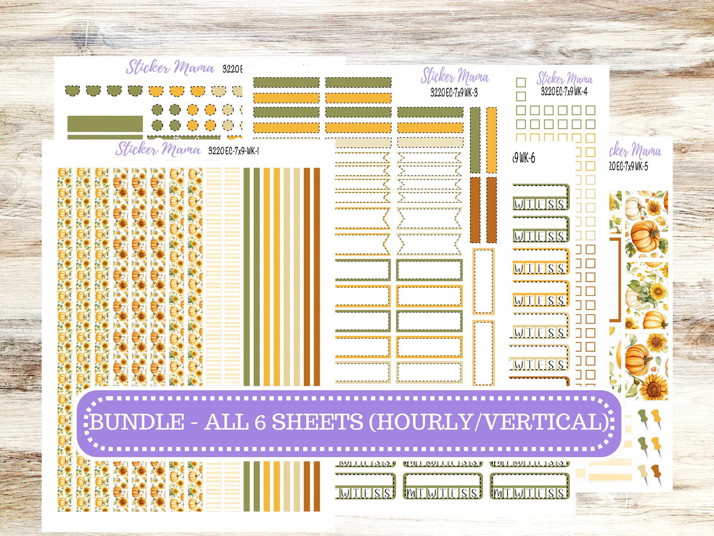 Erin Condren Weekly Planner Kit WK-3220 | Falling Colors