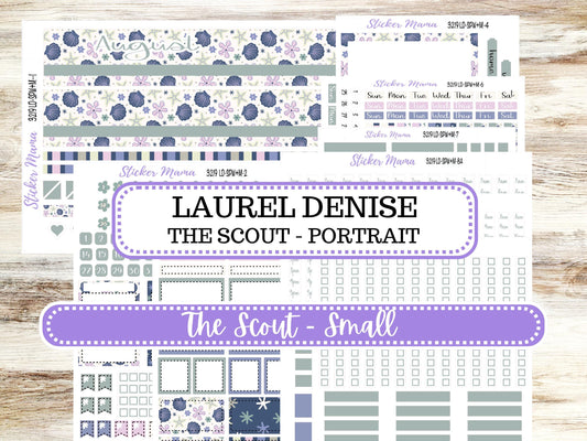 Laurel Denise Small Scout Planner Sticker Kit | Portrait Weekly + Monthly | August Tropical Trinkets 3219 | 5-26