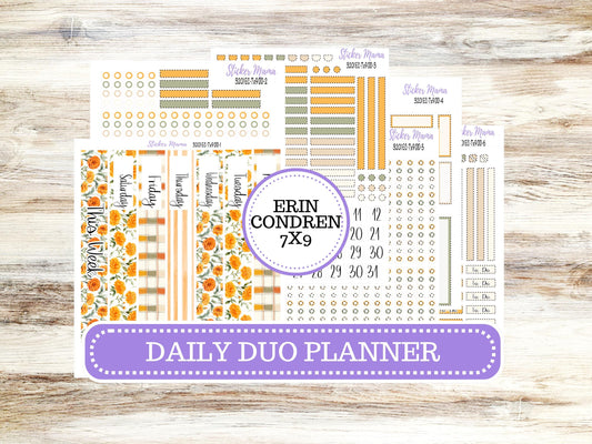 Erin Condren Daily Duo Planner Sticker Kit | 3201 Fall Colors
