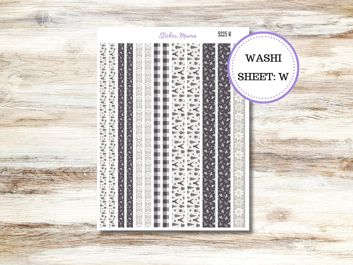 Washi Planner Stickers 3225 | Sleek Season