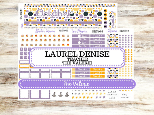 LD "The Valerie" || TEACHER Week + Month Planner Kit #3115 || Spooky Palette ||Laurel Denise Kit || Laurel Denise Teacher Planner || June 25