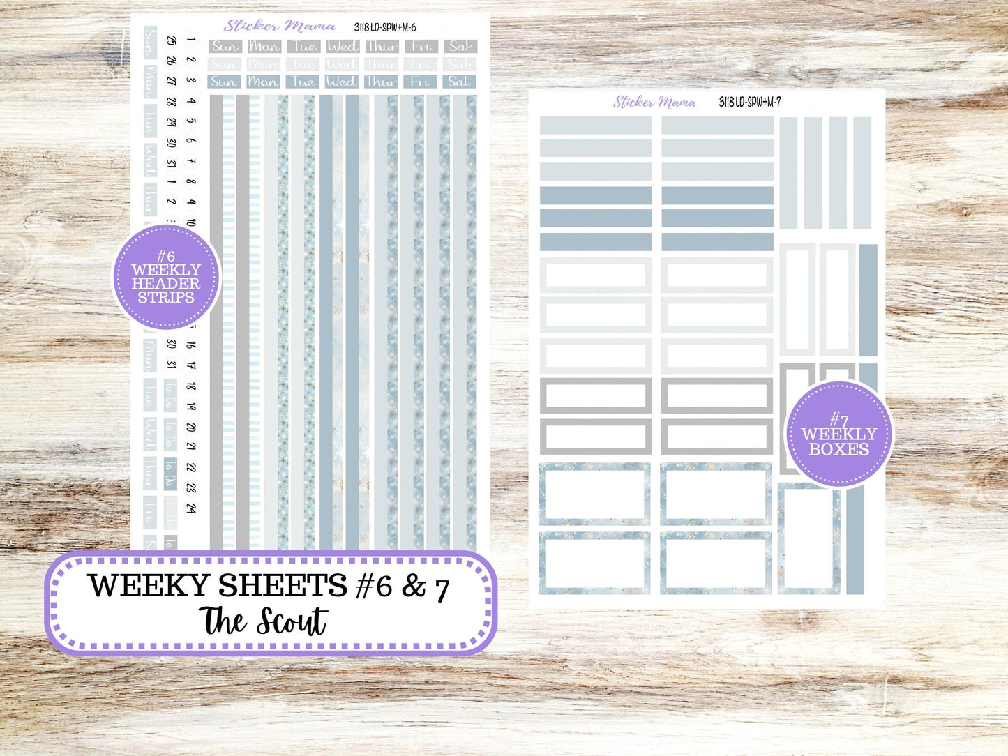LD Small "The Scout" || PORTRAIT Weekly + Monthly Planner Kit #3118 || || Laurel Denise Kit Portrait || January || 10-25