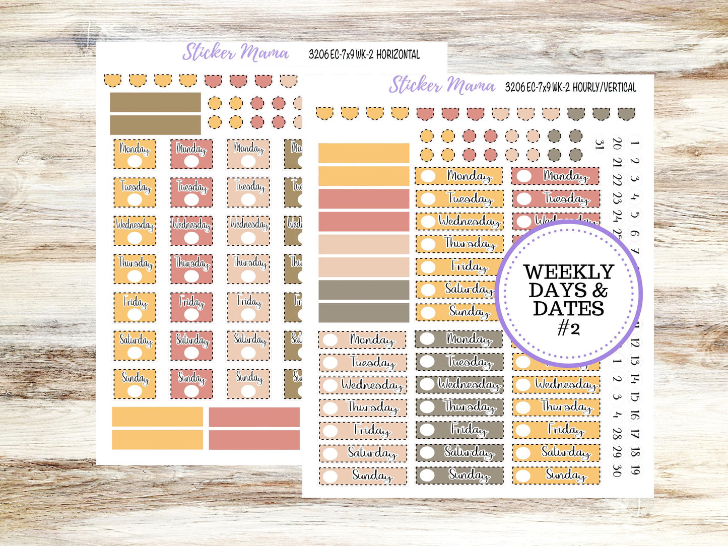 ERIN CONDREN Weekly Planner Kit WK-3206 || September || Weekly Planner Sticker Kit || Erin Condren ||