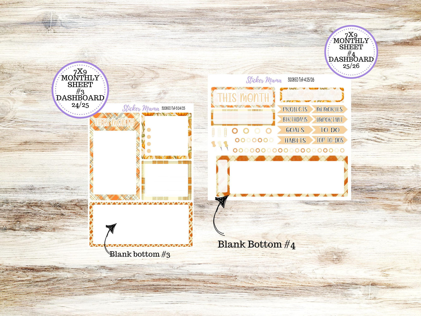 ERIN CONDREN Monthly Kit-3208 || 7X9 || Fall Fields - 7x9 ec November Monthly Kit - November Monthly Planner Kits -  Monthly Pages