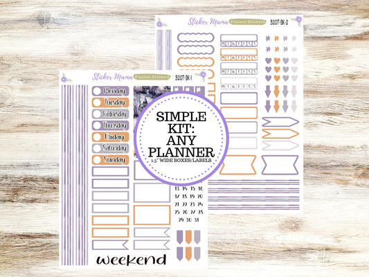 SIMPLE KIT  || #3207 || Haunted Haven || Any Kind Planner || Planner Stickers || Planner Stickers