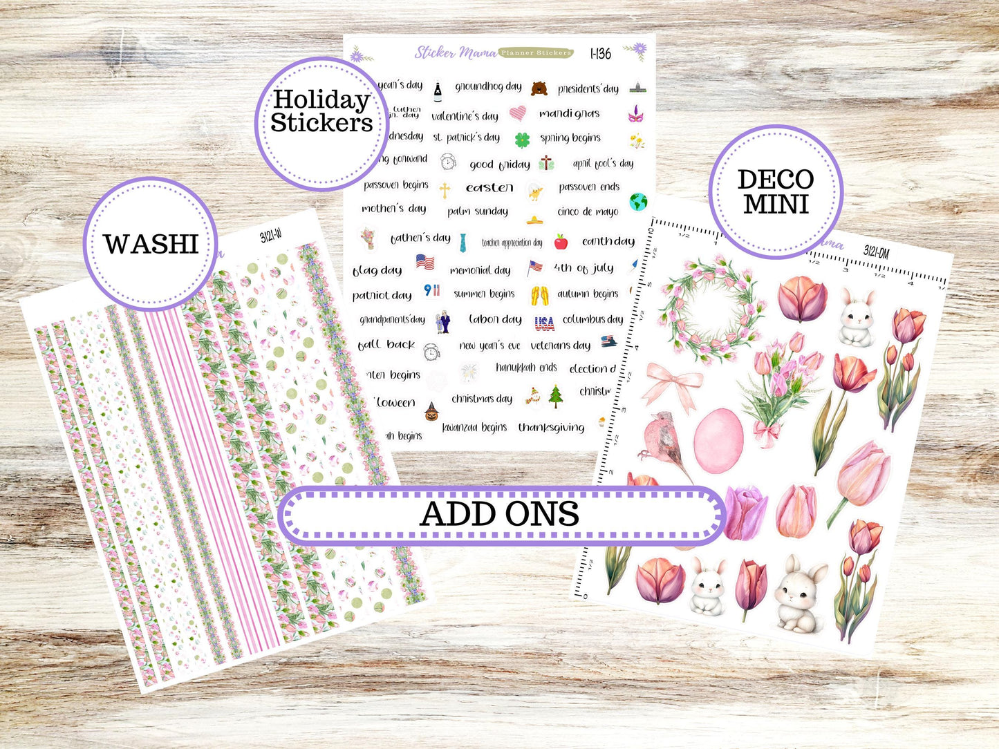 LD Small "The Scout" || PORTRAIT Weekly + Monthly Planner Kit #3121 || April Eater Petals || Laurel Denise Kit Portrait  || 12-25