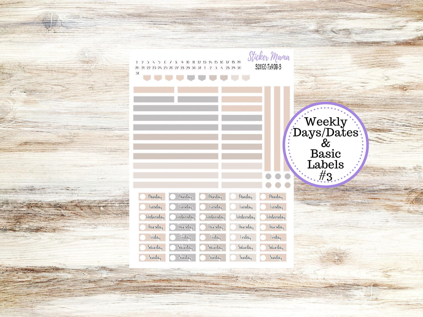 ERIN CONDREN Dashboard Planner Kit DB-3211 || January - Pastel Wonderland || Dashboard Planner Sticker Kit || Erin Condren ||