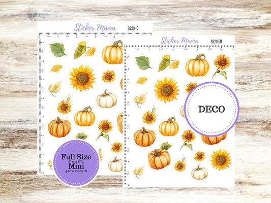 Deco Planner Stickers | Sunflower Harvest 3220