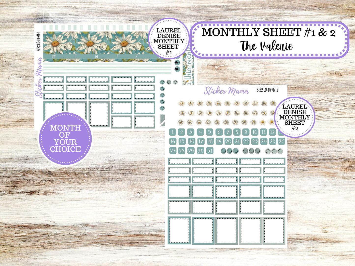 LD "The Valerie" || TEACHER Week + Month Planner Kit #3122 || Vintage Bloom || Laurel Denise Teacher Planner | 11-25