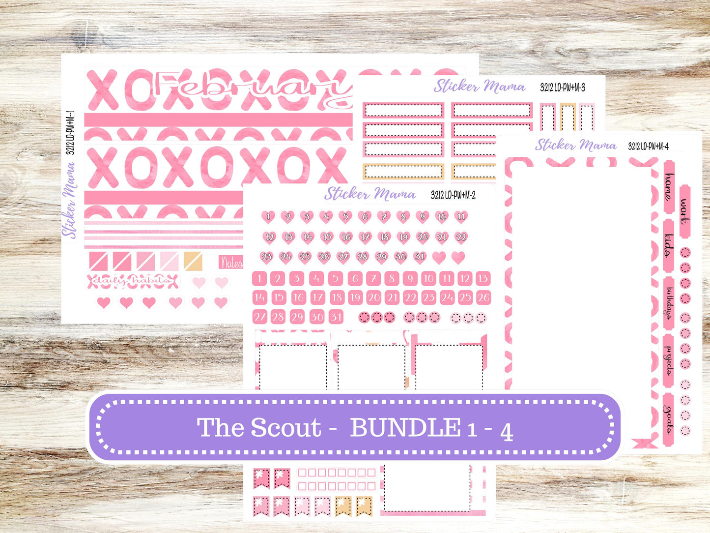 LD Large "The Scout" || PORTRAIT Weekly + Monthly Planner Kit #3212 || February || Laurel Denise Kit Portrait || Love Notes || 10-25