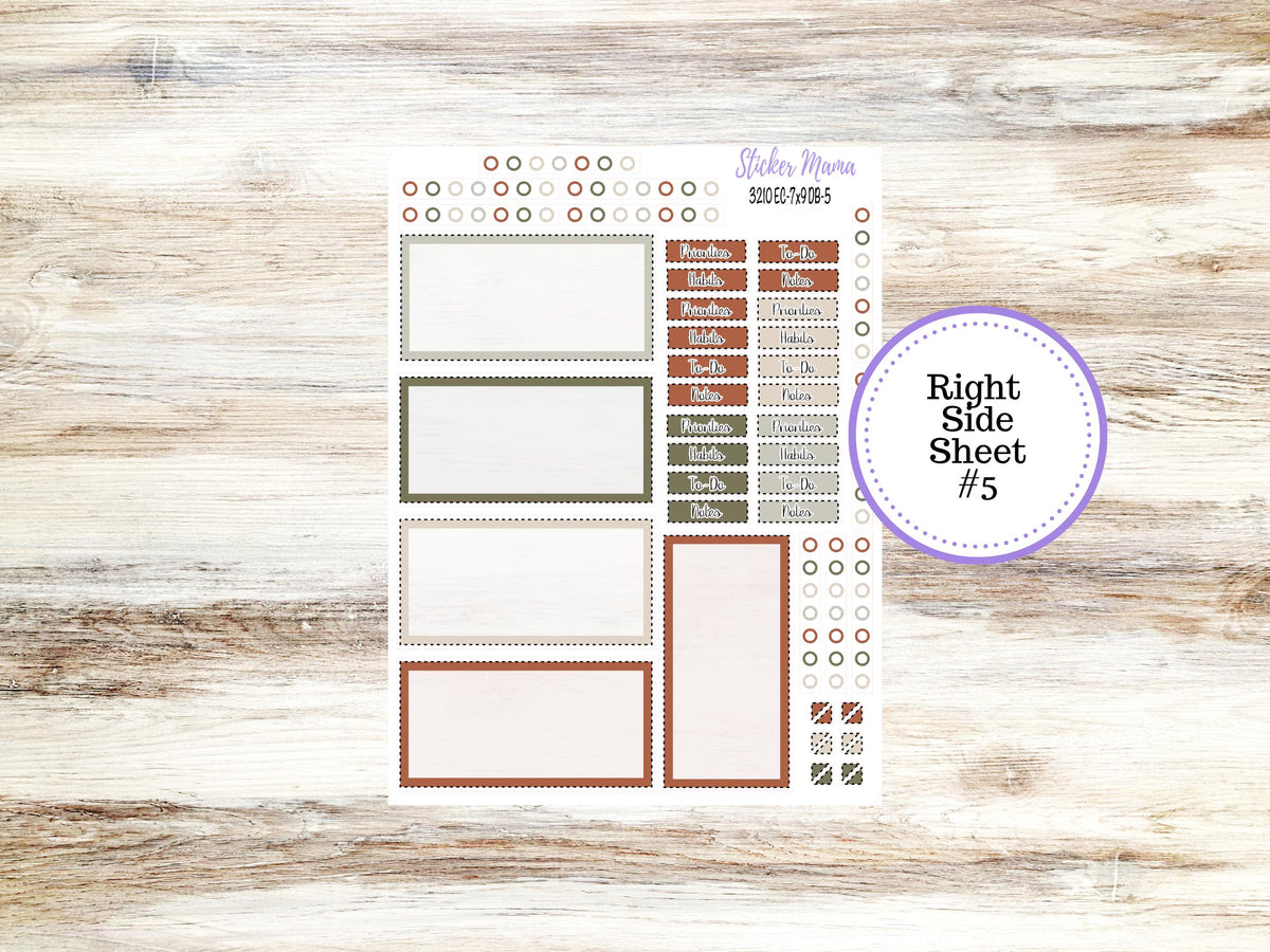 Erin Condren Dashboard Planner Kit 3210 | December Frosty Friends | 9-26