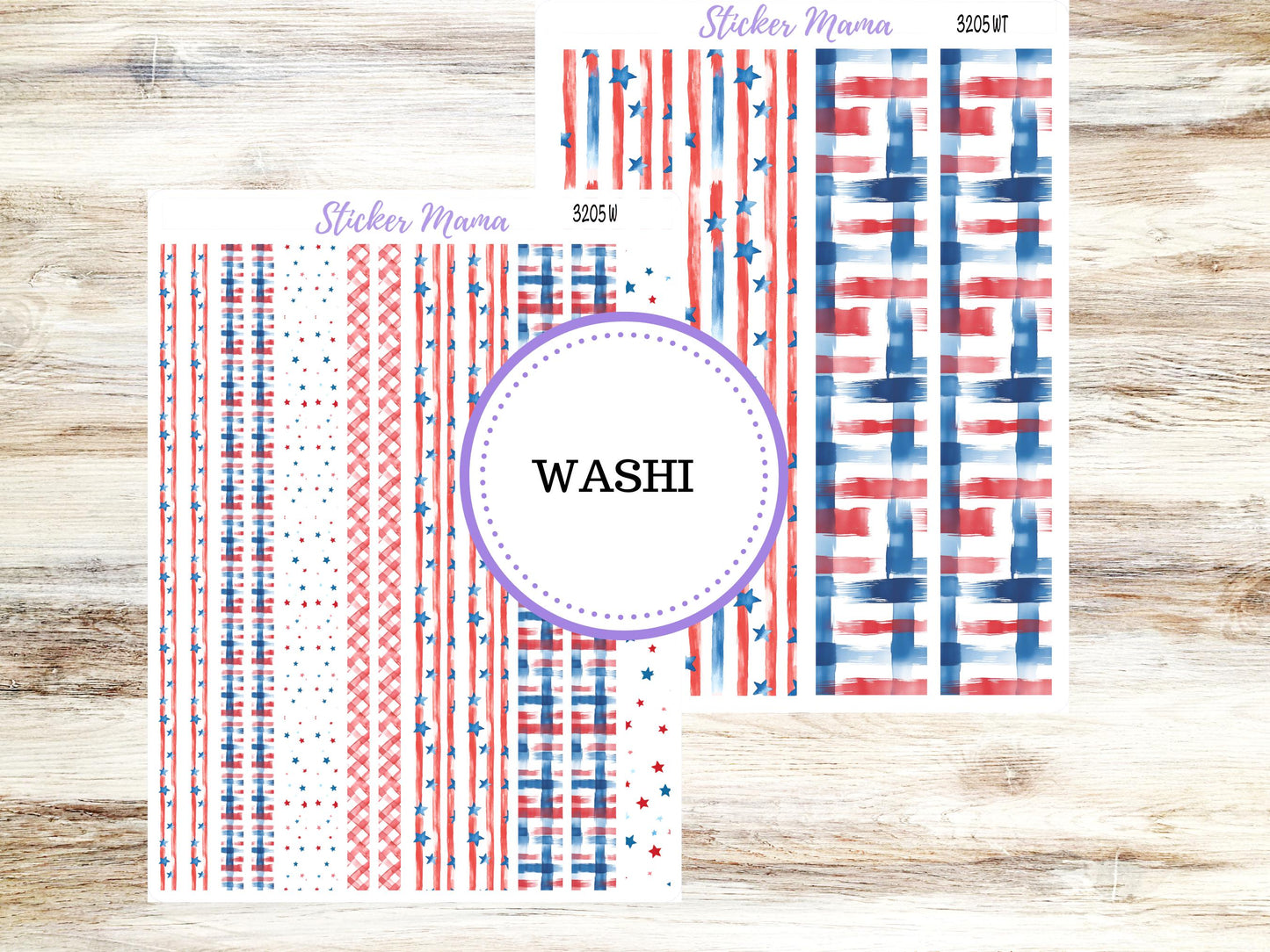 Washi Planner Stickers | 3205 Patriotic Festivities