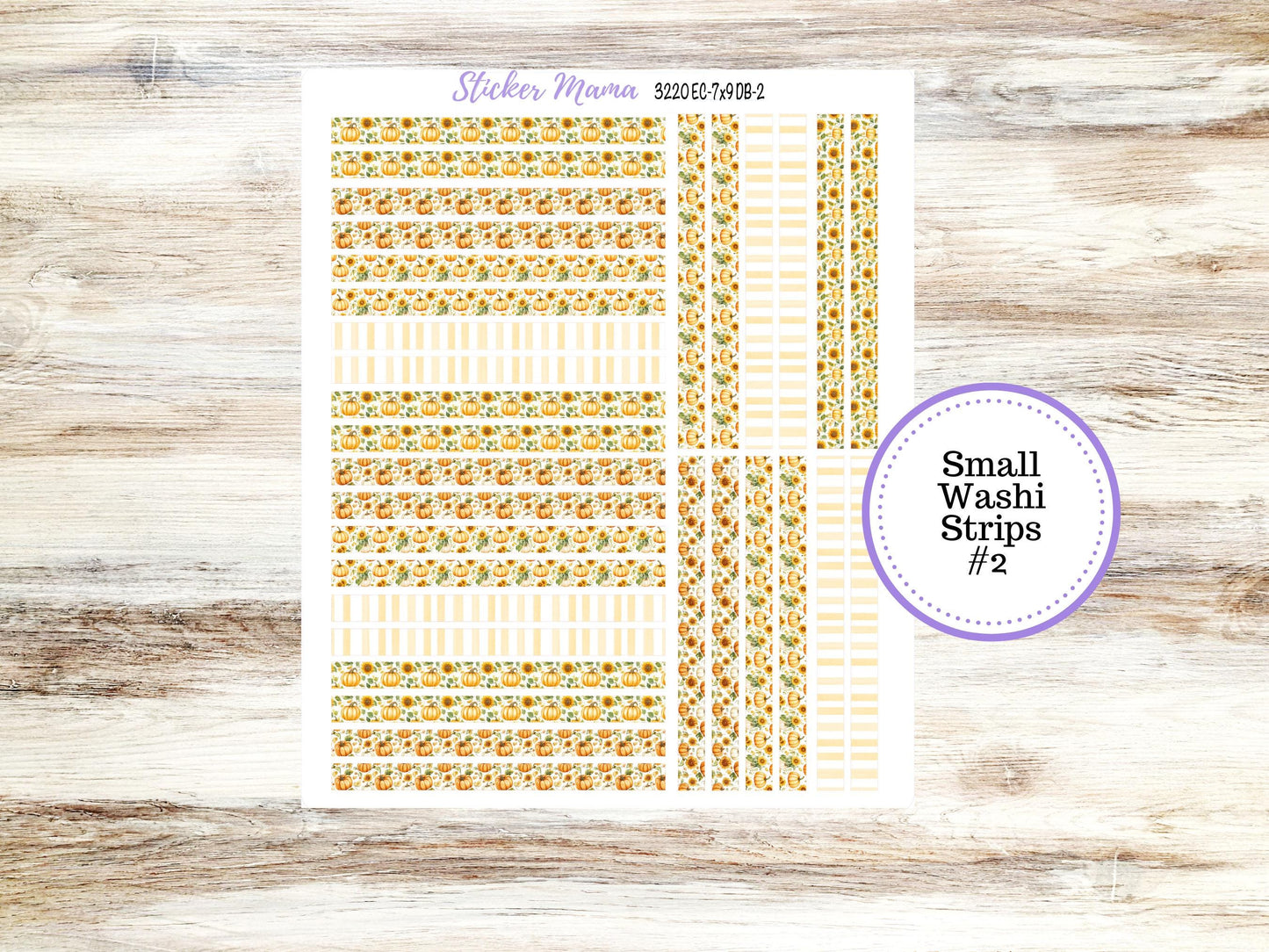 Erin Condren Dashboard Planner Sticker Kit | DB 3220 Sunflower Harvest