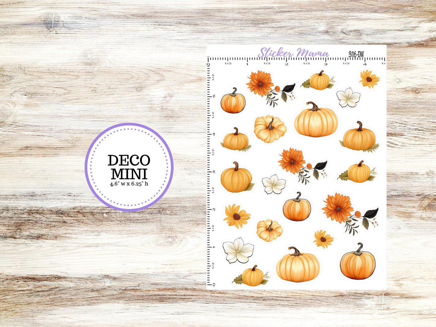 DECO-3116 || Pumpkin Spice Deco || PLANNER STICKERS || Fall Stickers ||