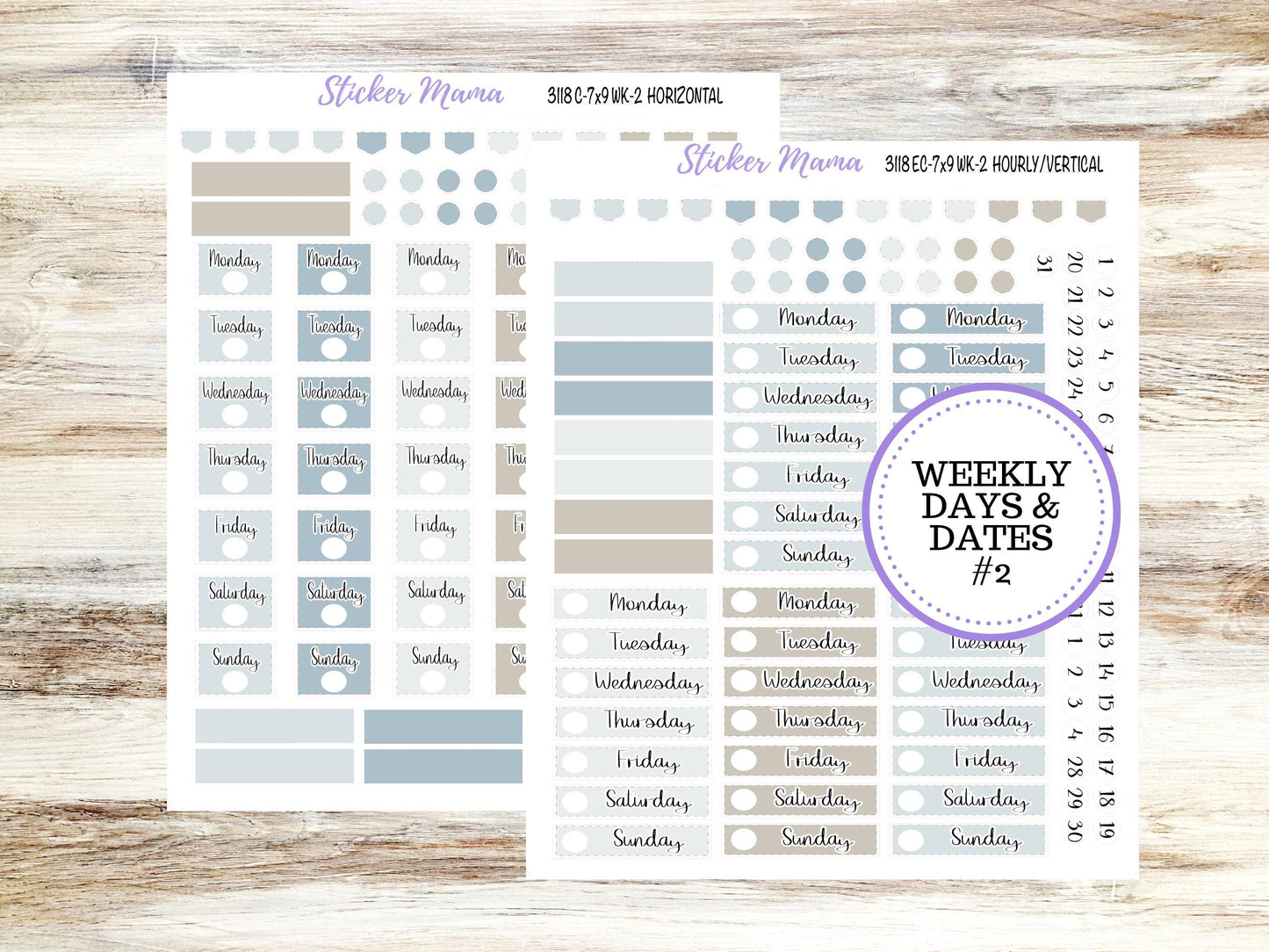 ERIN CONDREN Weekly Planner Kit WK-3118 || January || Weekly Planner Sticker Kit || Erin Condren || 10-25