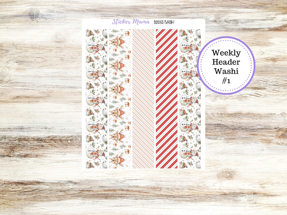 Erin Condren Dashboard Planner Kit 3210 | December Frosty Friends | 9-26
